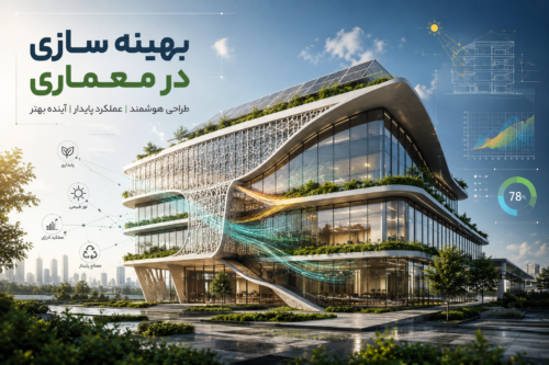بهینه سازی در معماری با استفاده از الگوریتمهای هوش مصنوعی و طراحی پایدار ساختمان